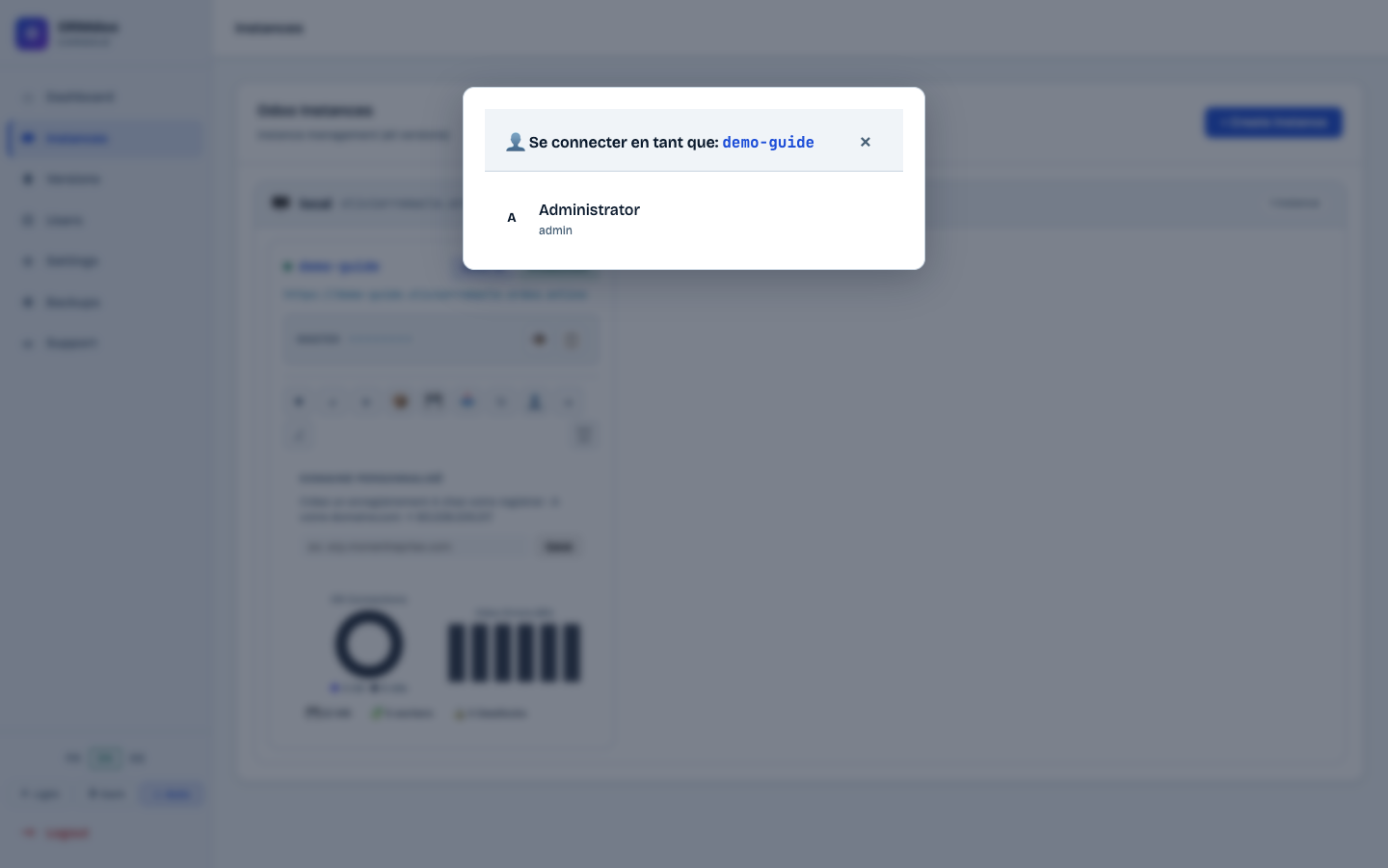 Connect as Odoo user